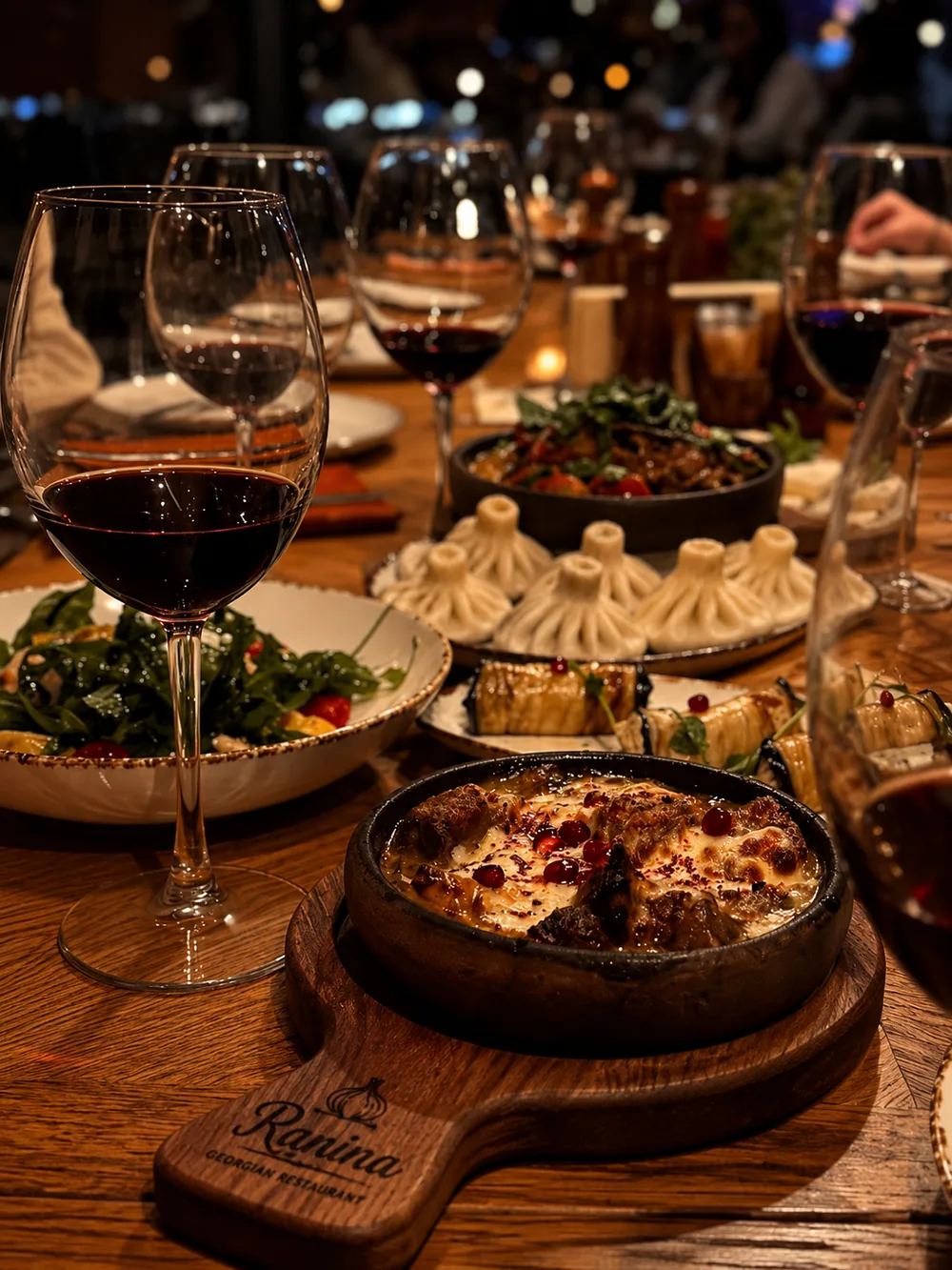 Warm dining atmosphere at Ranina Georgian Restaurant